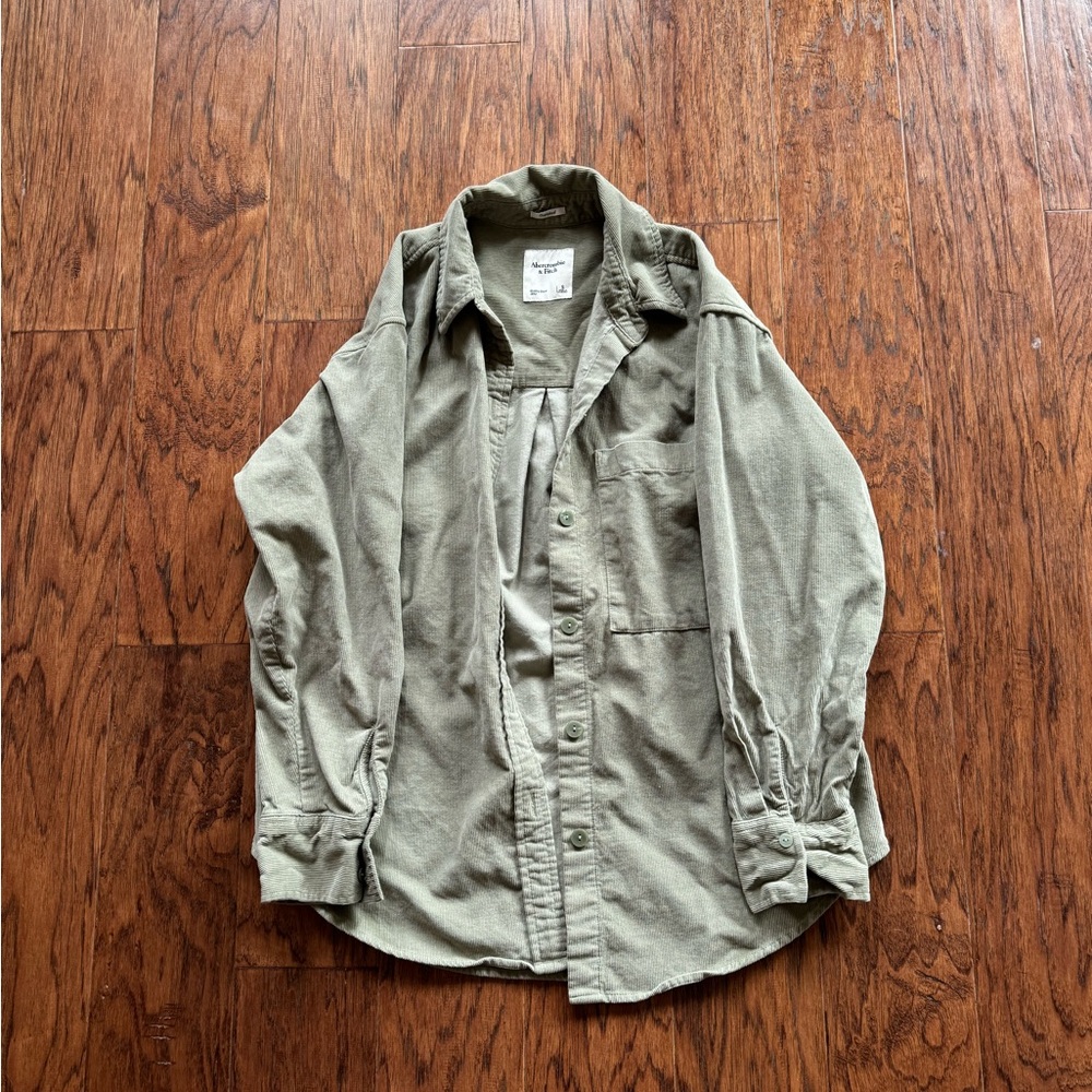 Abercrombie & Fitch Olive Button Down Shirt